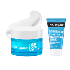 Neutrogena Water Cream front packaging shows sleek jar delivering lightweight hydration