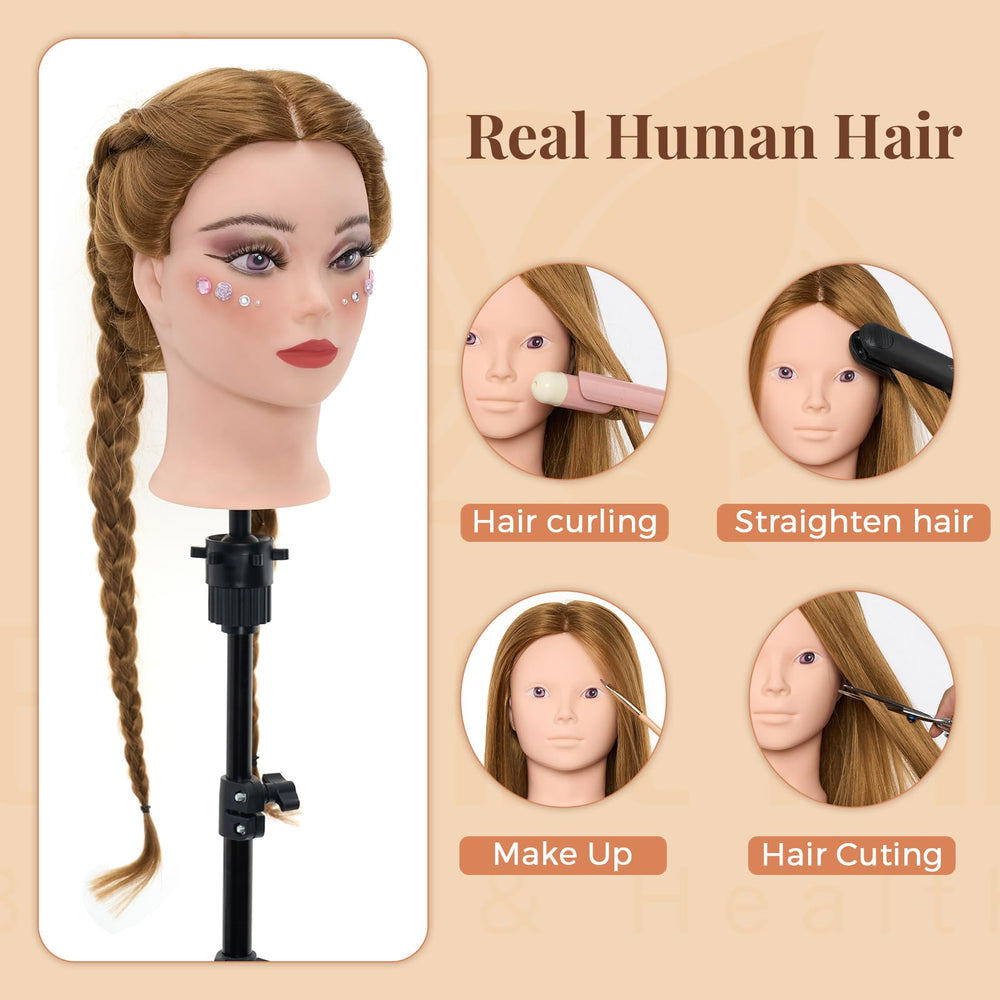 Neverland close-up of hair texture and density offering authentic practice feel