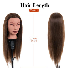 Neverland Beauty & Health mannequin in use demonstrating braiding technique with stable clamp benefit