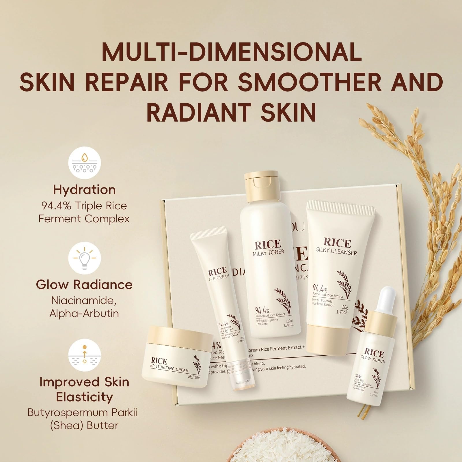 New Cover rice cleanser texture close-up showing gentle foam and hydration benefit