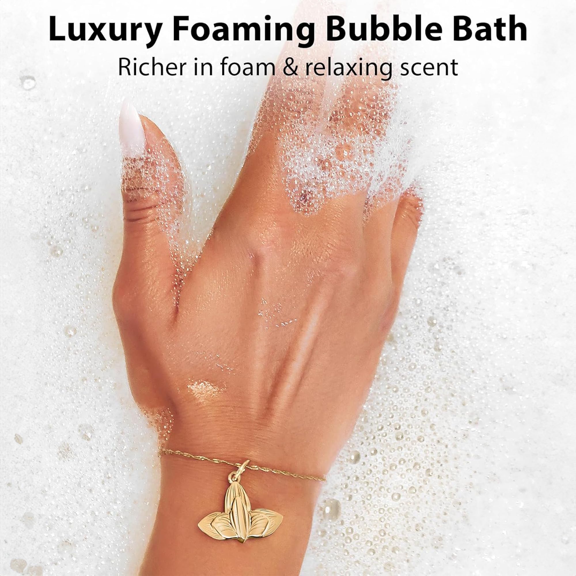 New Miuz in-use with person relaxing in bathtub for stress relief benefit