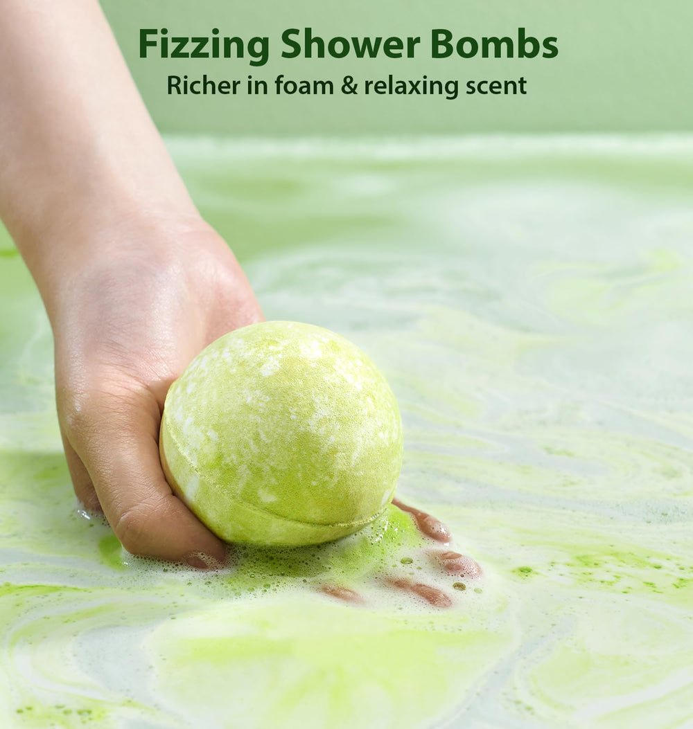 New Miuz bath bomb fizzing in tub demonstrating aromatic effervescence and relaxation