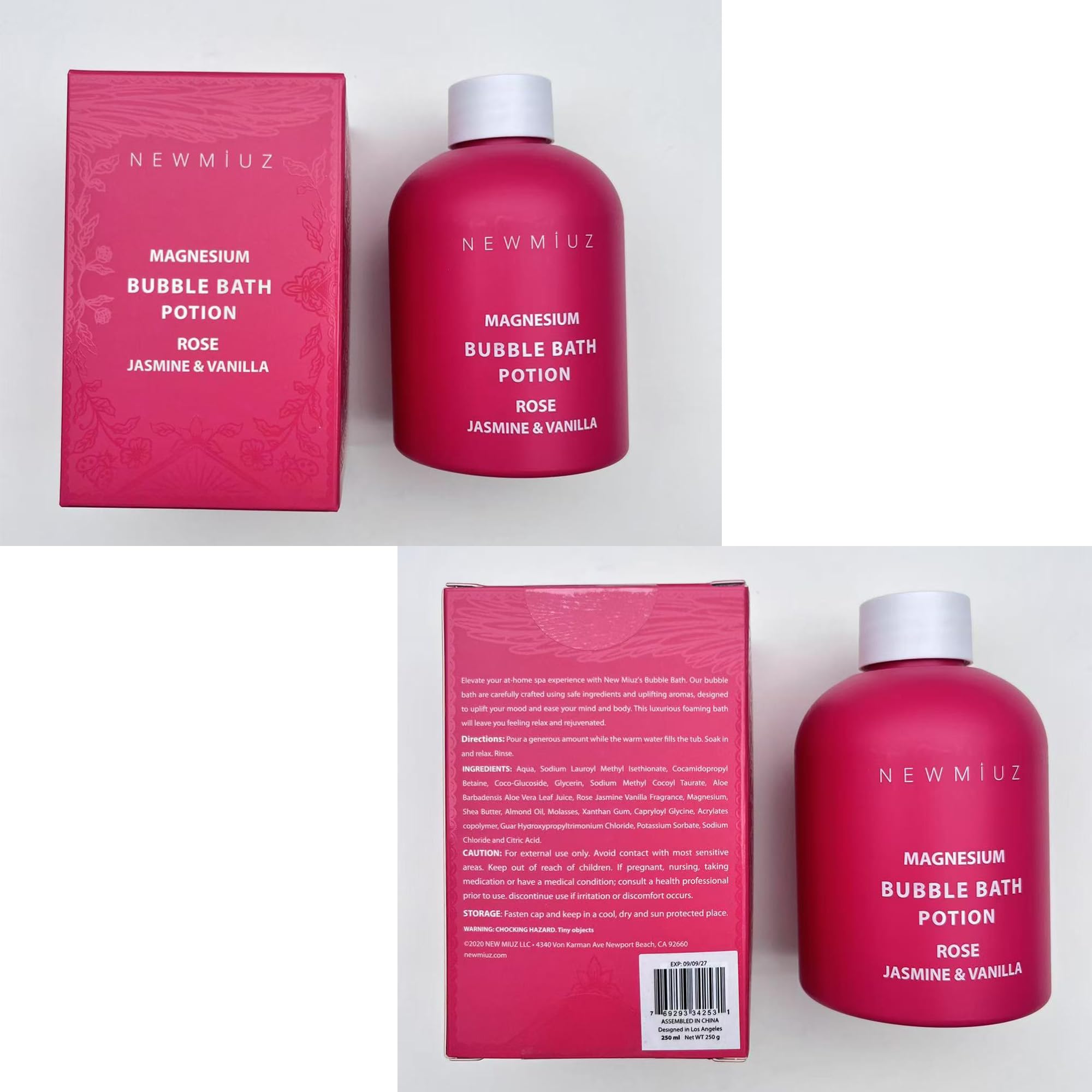 New Miuz natural ingredients styled showing magnesium and botanical benefit