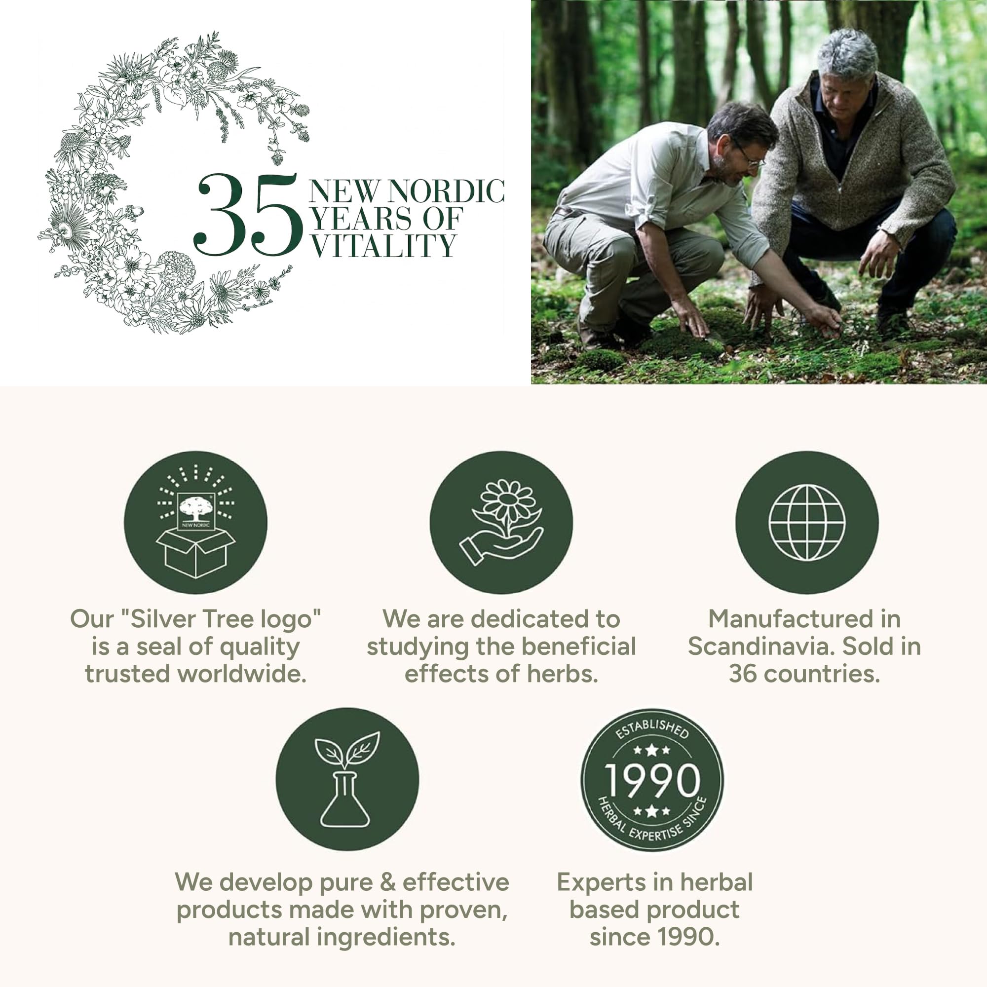NEW NORDIC manufacturing batch label emphasizing Scandinavian quality standards