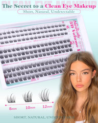 Newcally close-up of C-curl cluster tip highlighting natural blend