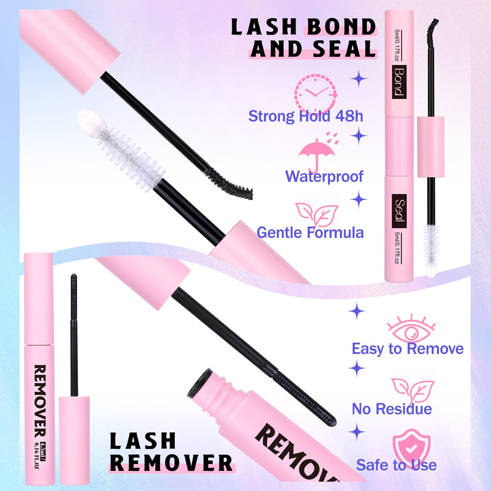 Newcally cotton lash band detail for comfortable wear along the lash line