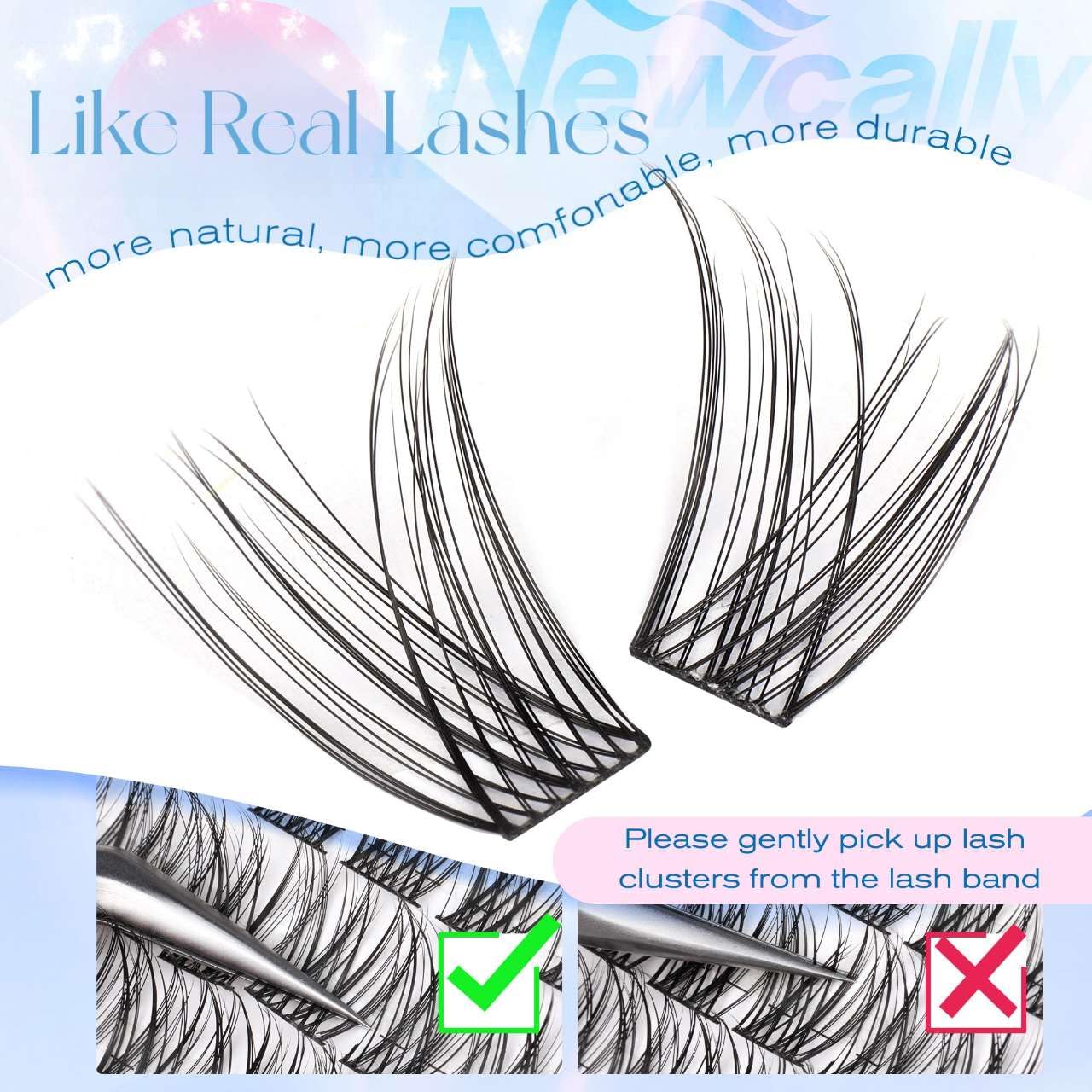 Newcally length comparison 10–16mm clusters to tailor volume and length