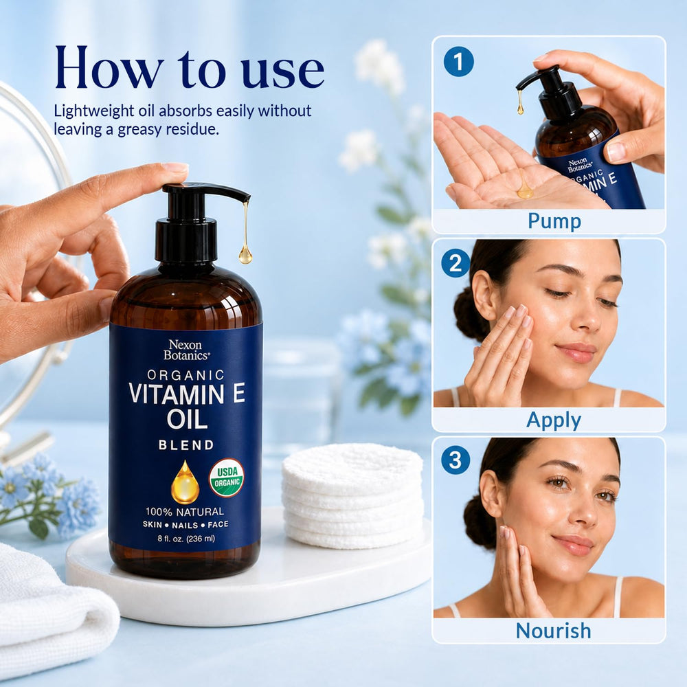 Nexon Botanics applied under eye showing gentle hydration and dewy finish
