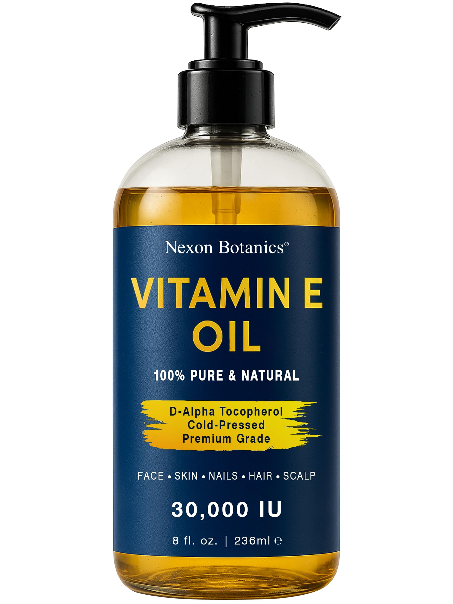 Nexon Botanics front label showing product name and clean benefits