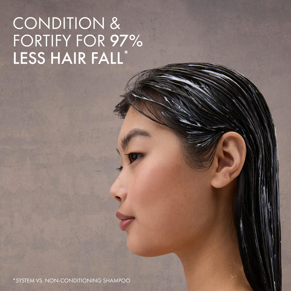 Nexxus visual of cuticle protection showing shielded hair surface
