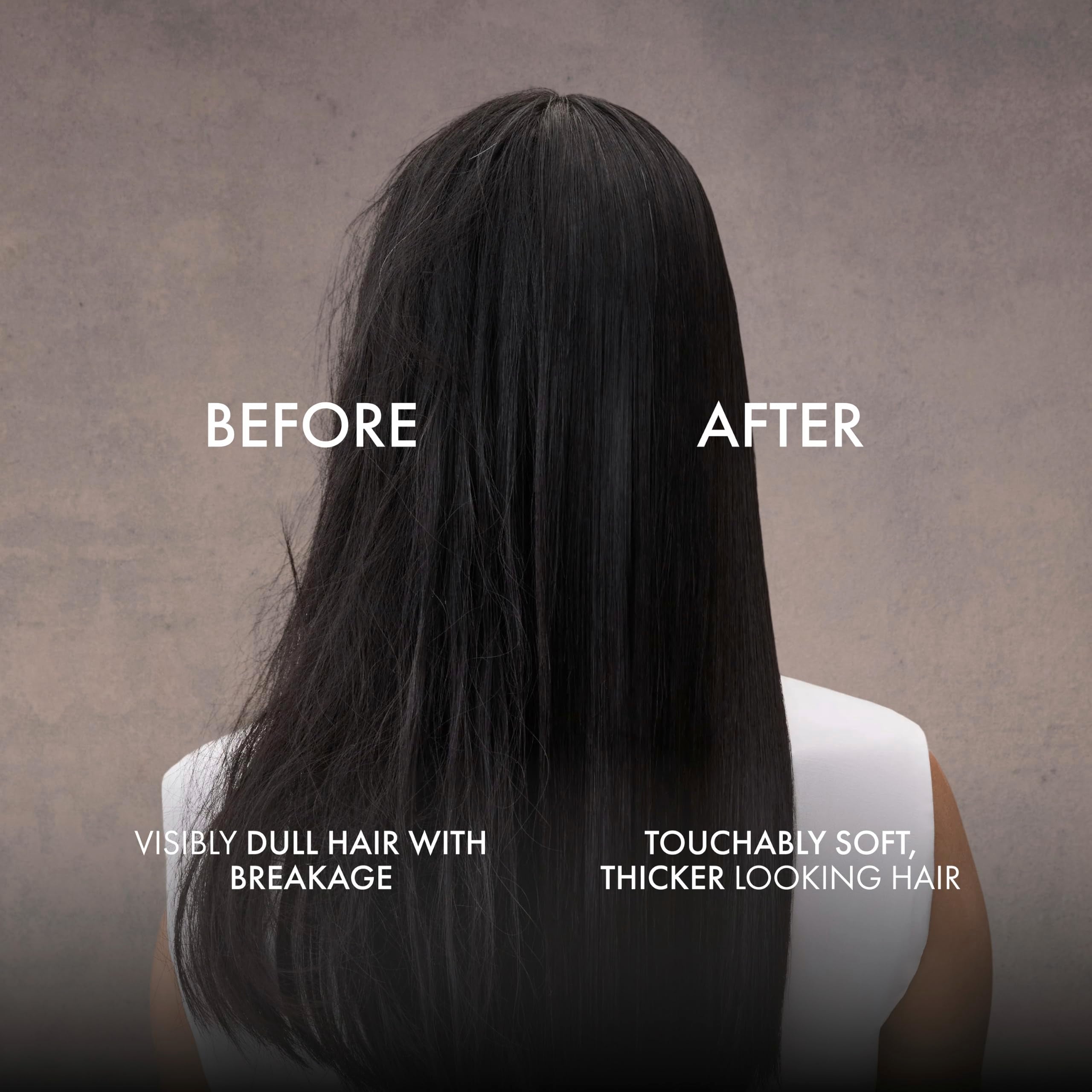 Nexxus conditioner held in hand illustrating 13.5 oz size