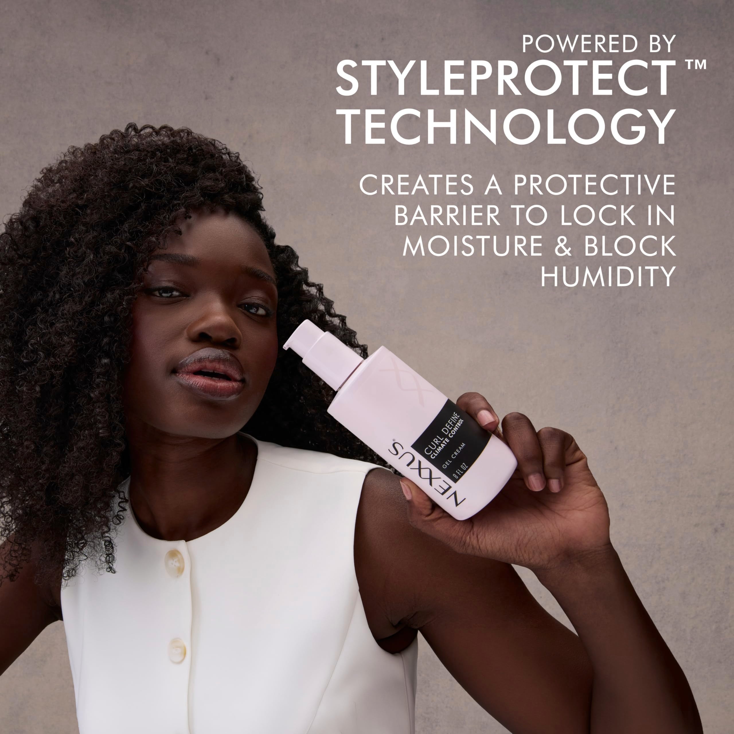 Nexxus used with diffuser to enhance curl shape and volume