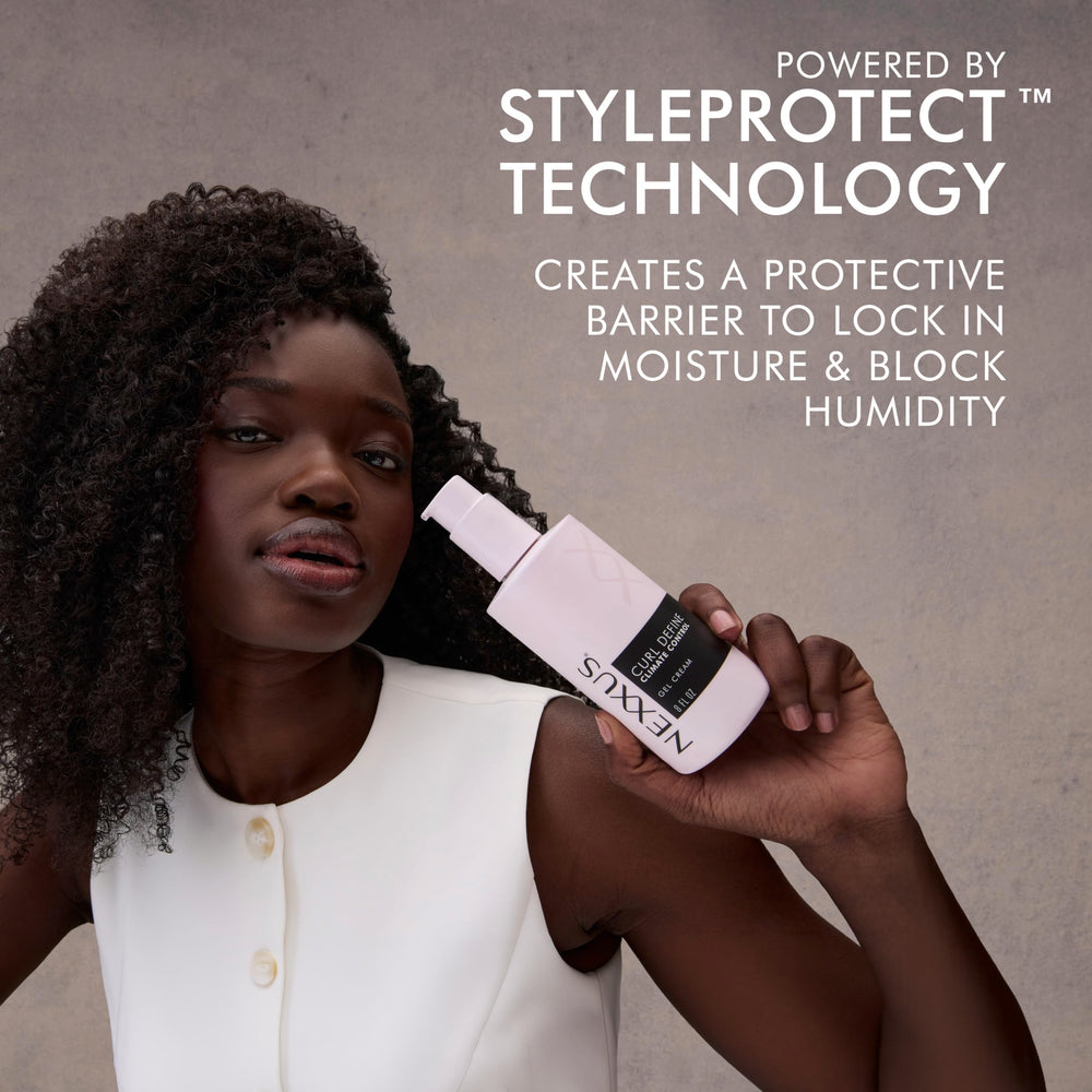 Nexxus used with diffuser to enhance curl shape and volume