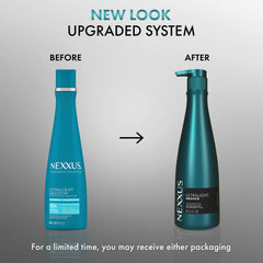 Nexxus creamy lather texture demonstrating lightweight cleansing and foam