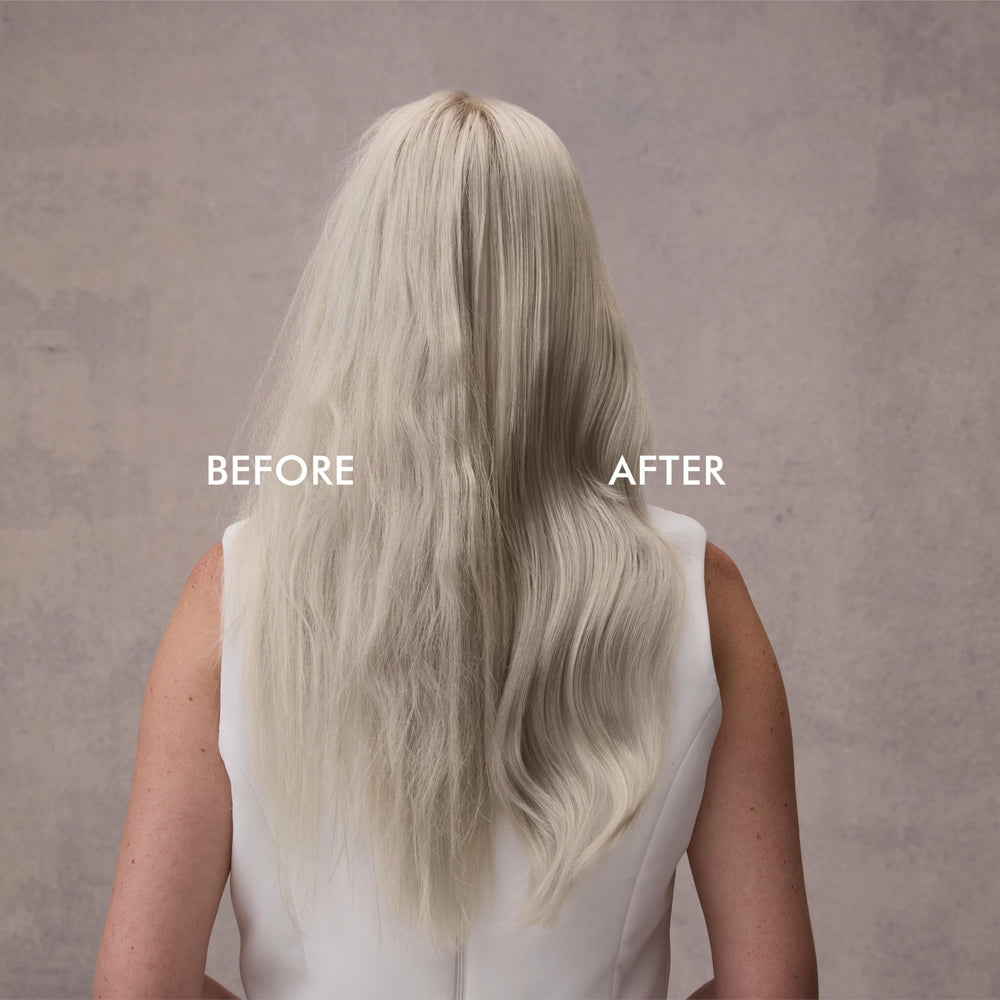 Nexxus comb-through demo showing brushable finish and flexible hold