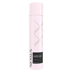 Nexxus front packaging showing 10 oz hairspray for flexible hold and shine