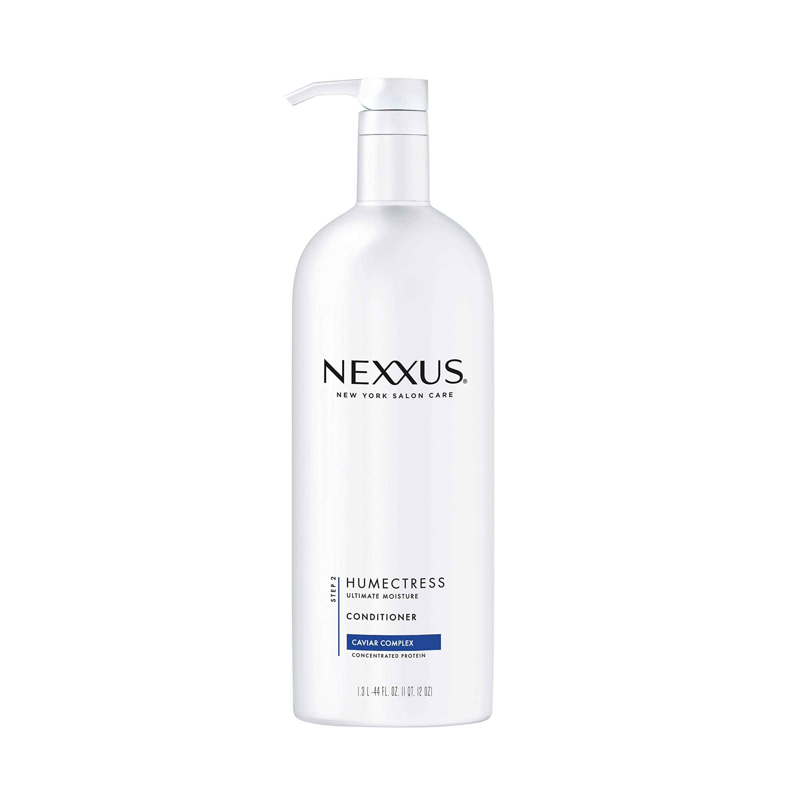 Nexxus Humectress bottle front view showing size and salon-grade formula benefit