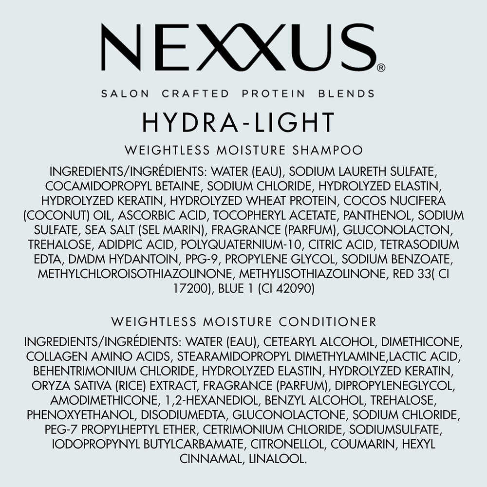 Nexxus hydra-light lifestyle model with volume showing lifted hair movement