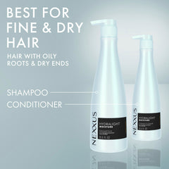 Nexxus lather texture showing lightweight foam and gentle cleansing benefit