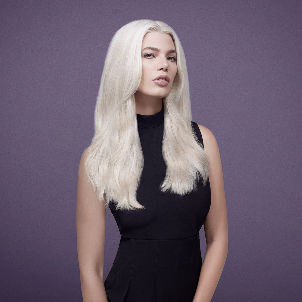 Nexxus mask used in a salon-style setting showing professional-strength results