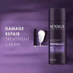 Nexxus Keraphix close-up of creamy texture emphasizing rich formula for deep-conditioning benefit