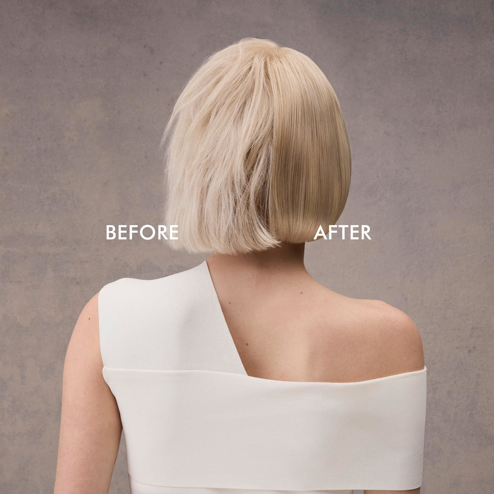 Nexxus label close-up highlighting STYLEPROTECT Technology and benefits