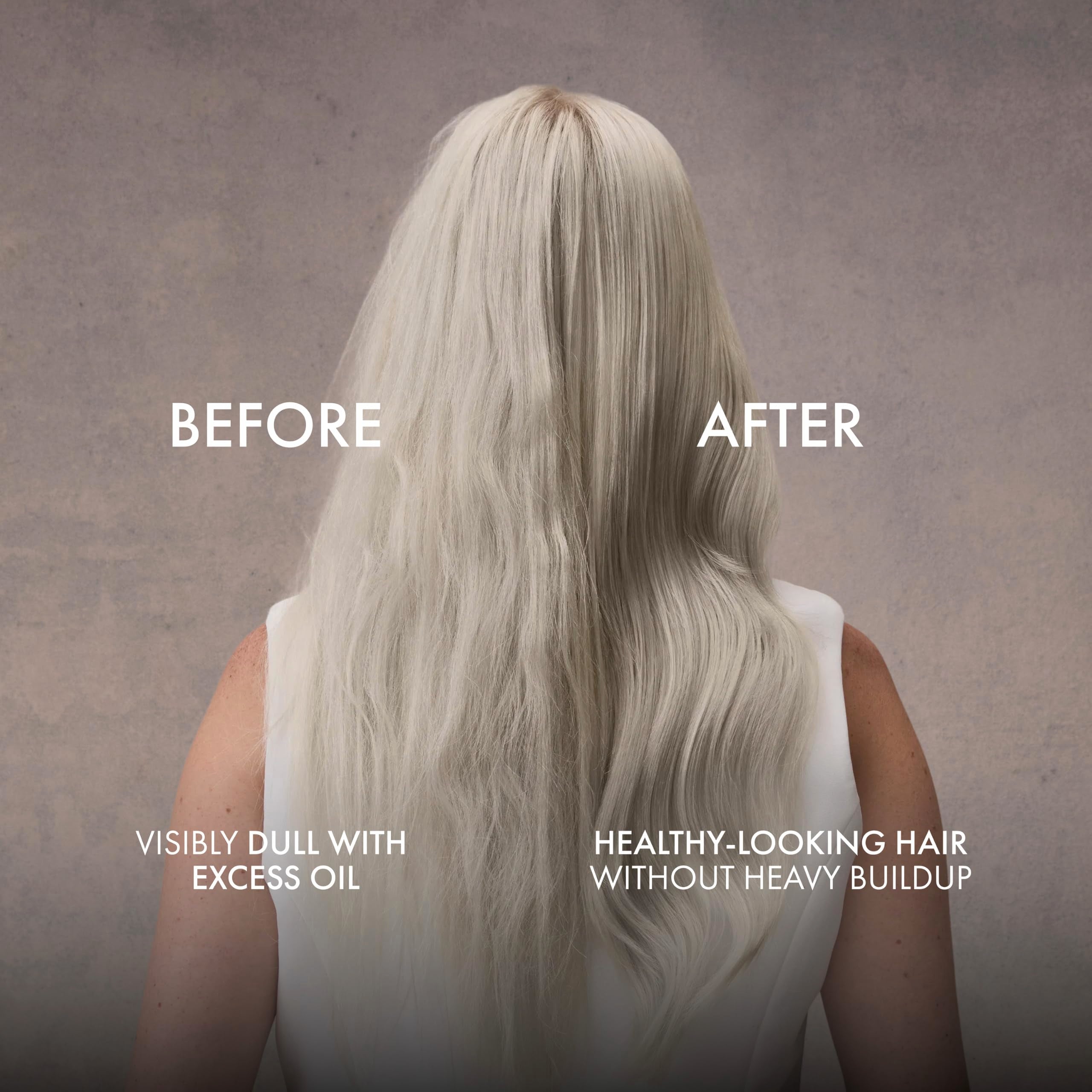 Nexxus shampoo pouring into hand to show controllable dispensing and economical use