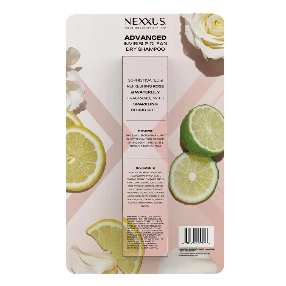 Nexxus being sprayed on roots after workout for instant freshness