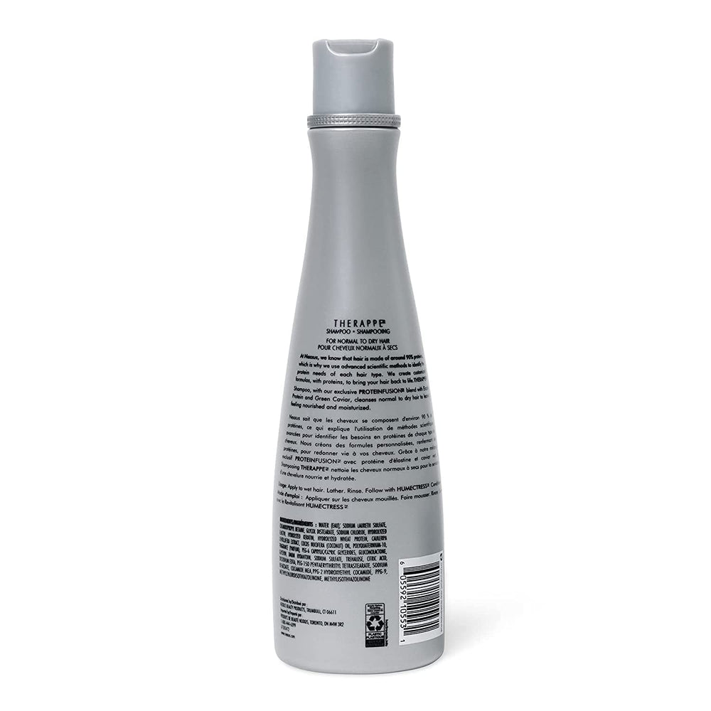 Nexxus Therappe open cap with visible lather demonstrating easy application and cleansing