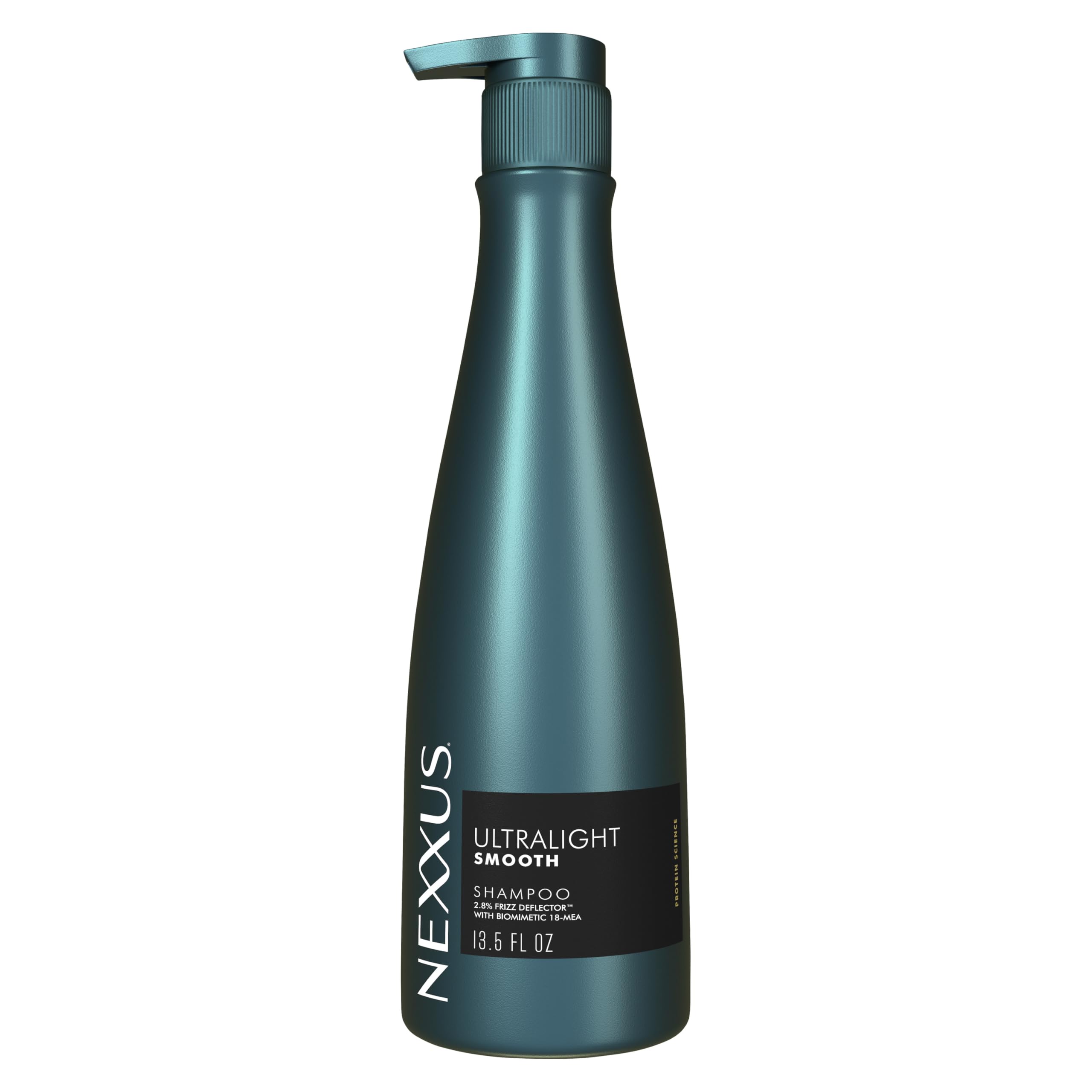 Nexxus front bottle shot showing clean design and smoothing promise