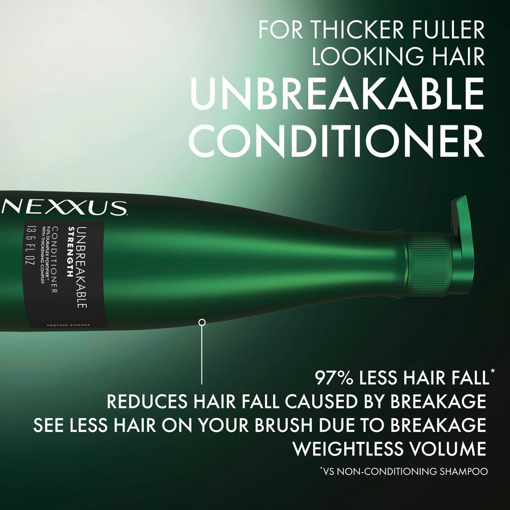 Nexxus conditioner creamy texture swatch showing lightweight formula