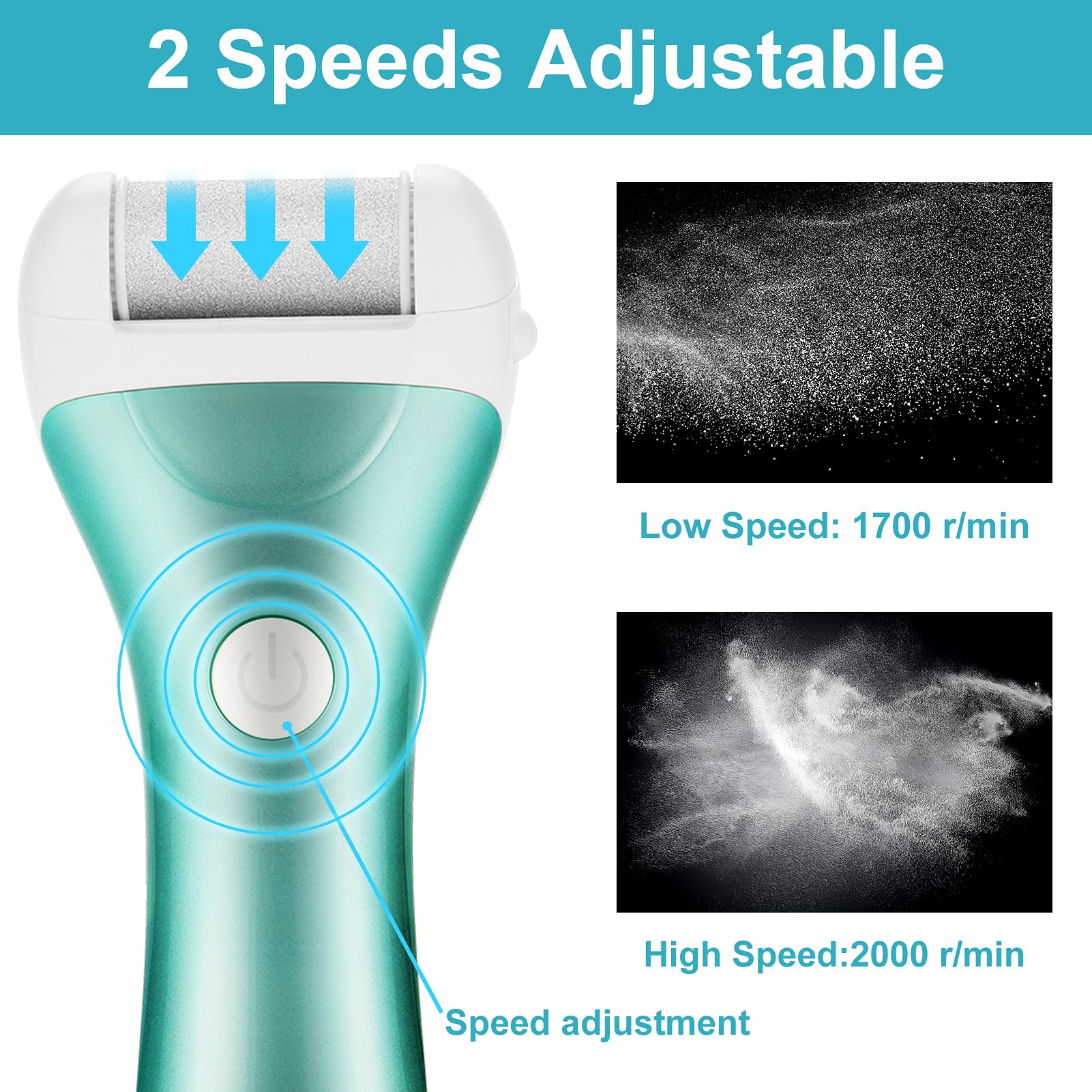 NiceBirdie LED battery display and USB cable highlighting quick charging and long runtime benefit