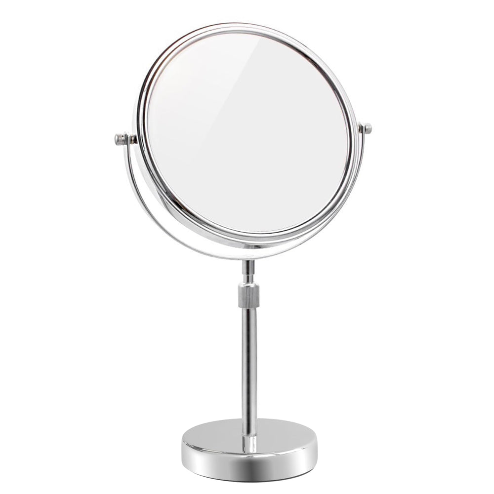 Nicesail front view chrome mirror showing stable base and large 8 inch face for wider view