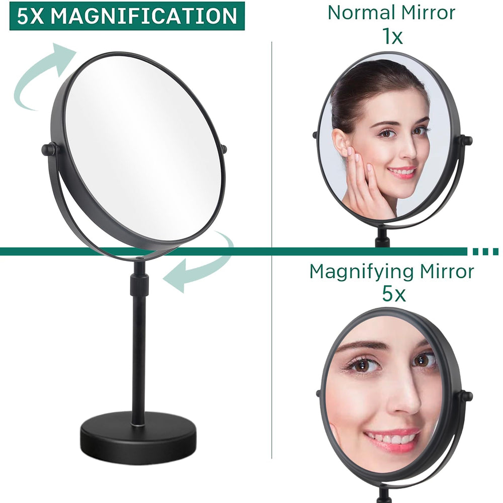 Nicesail mirror in use during eyebrow application for precision benefit