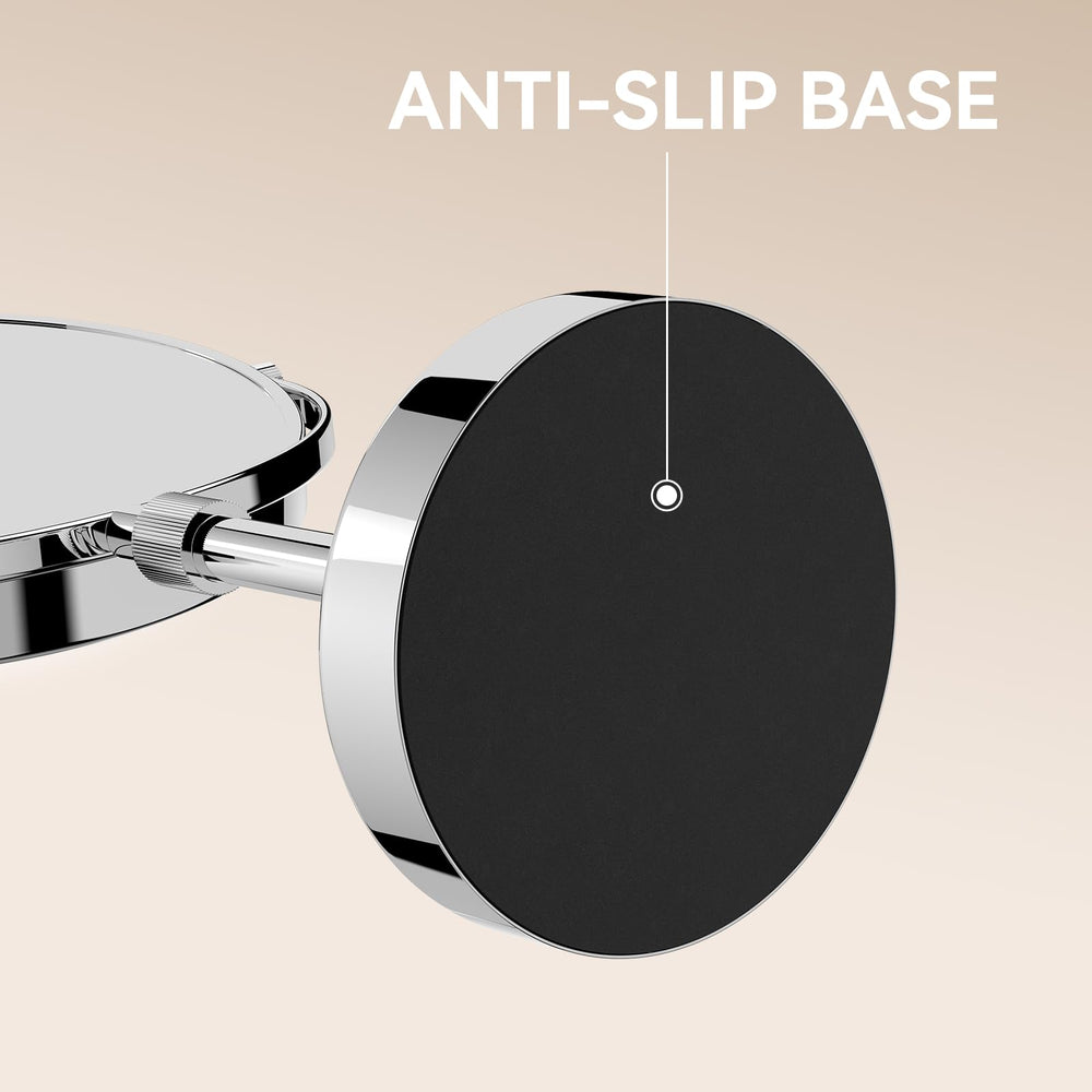 Nicesail mirror in use applying eyeliner showing magnification helps precise makeup