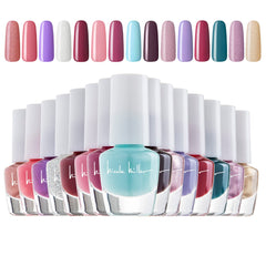 Nicole Miller New York front packaging showing 15 mini nail polishes and box, gifting appeal