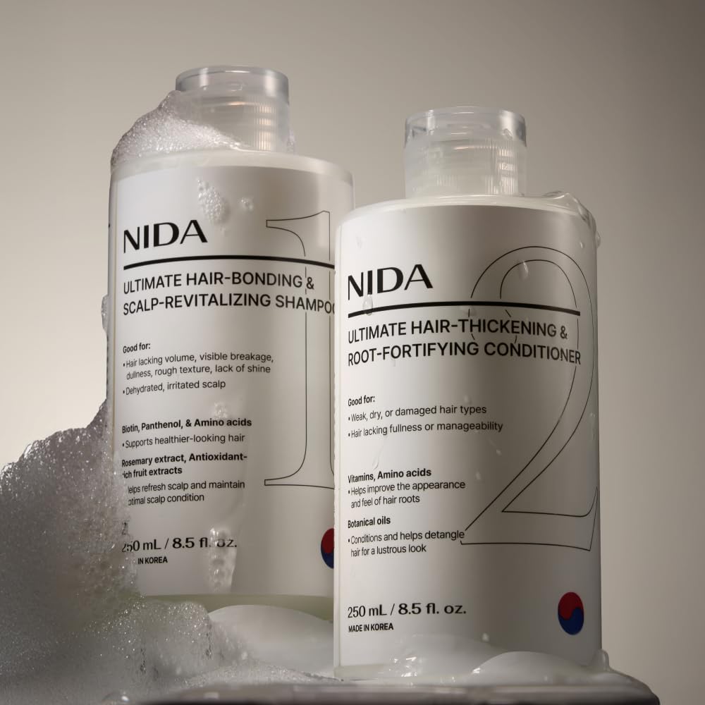 NIDA hair after use showing softness and manageability for healthier-looking strands