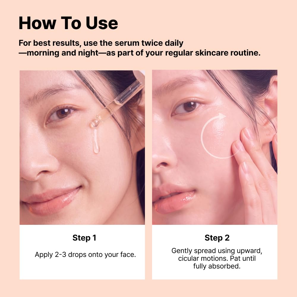 NIDA applying serum to hand, illustrates moisturizing effect and easy spreadability