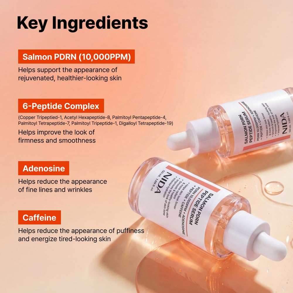 NIDA label close-up showing key actives, communicates ingredient transparency