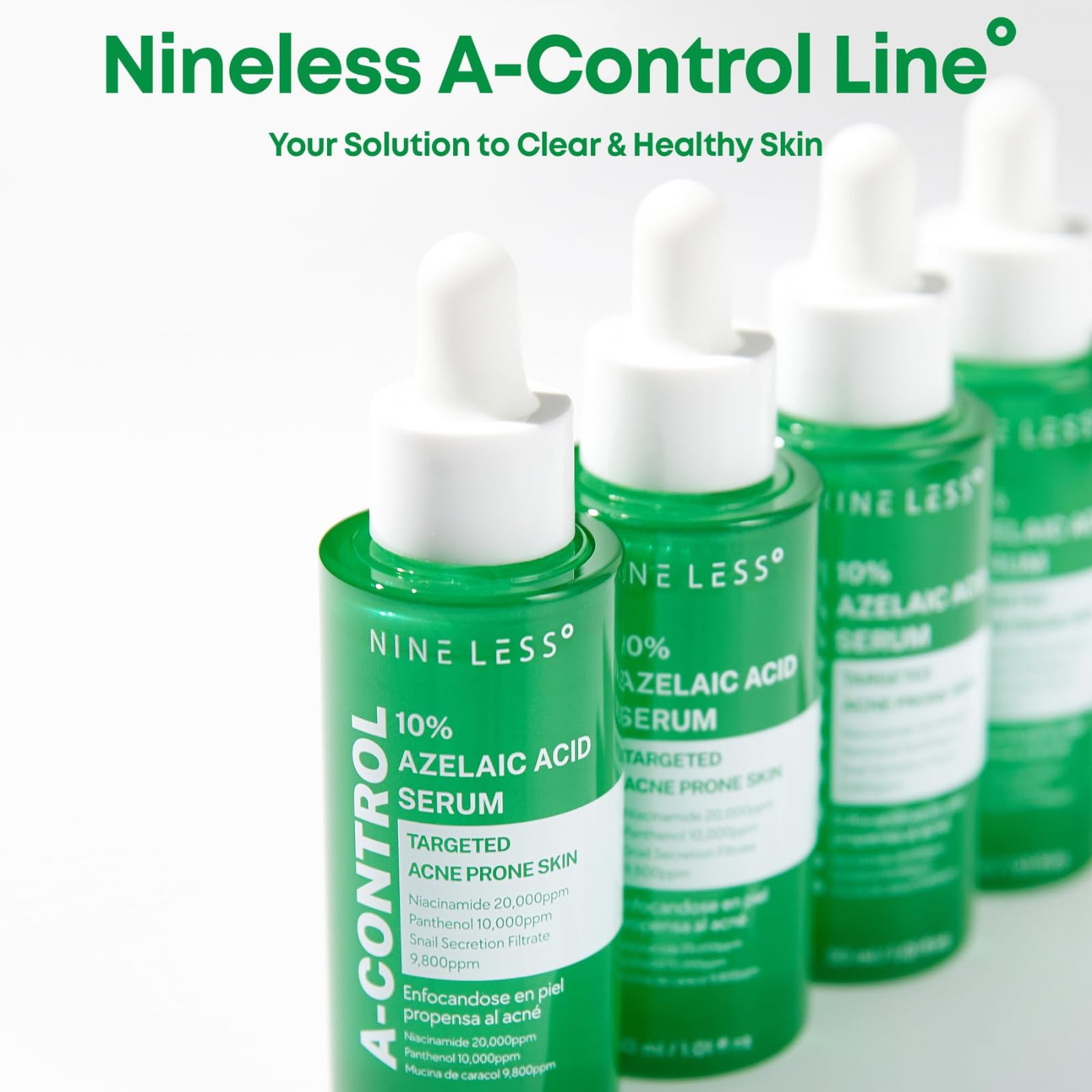 NINELESS bottle on bathroom shelf in lifestyle scene suggesting everyday use benefit