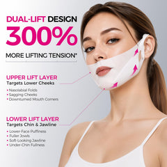 NING DERMOLOGIE adjustable ear loop detail ensuring secure comfortable fit