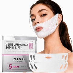 NING DERMOLOGIE front packaging showing product benefit and V-line lift