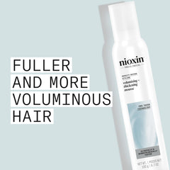 NIOXIN foam texture on palm demonstrating airy, weightless body