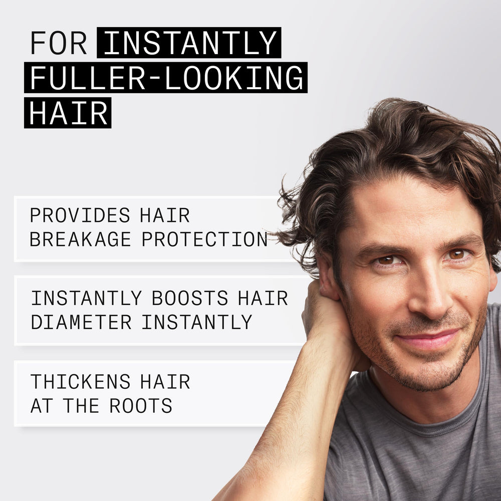NIOXIN before and after hair comparison, visibly fuller-looking hair benefit