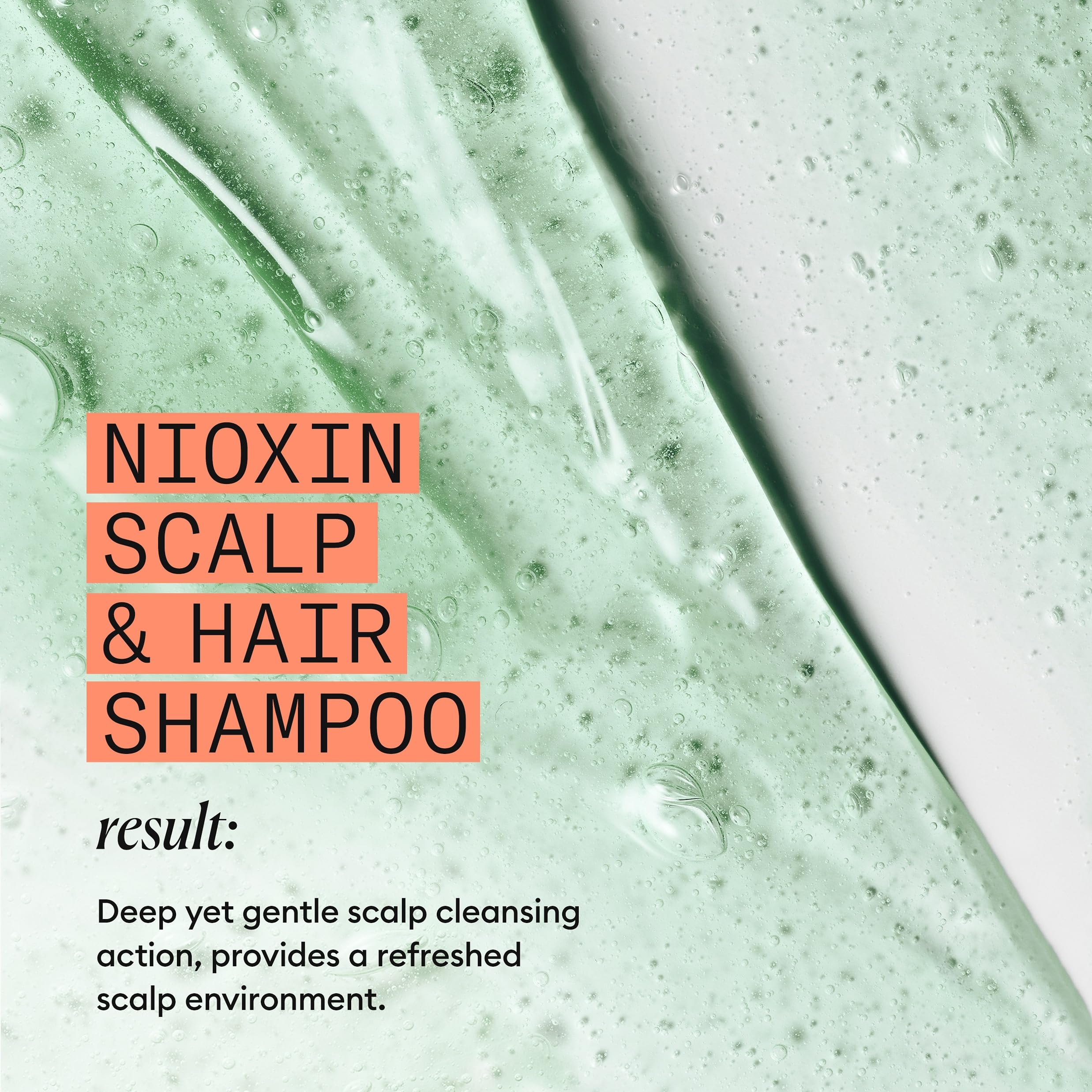 NIOXIN label ingredients focus listing key technologies that support scalp health