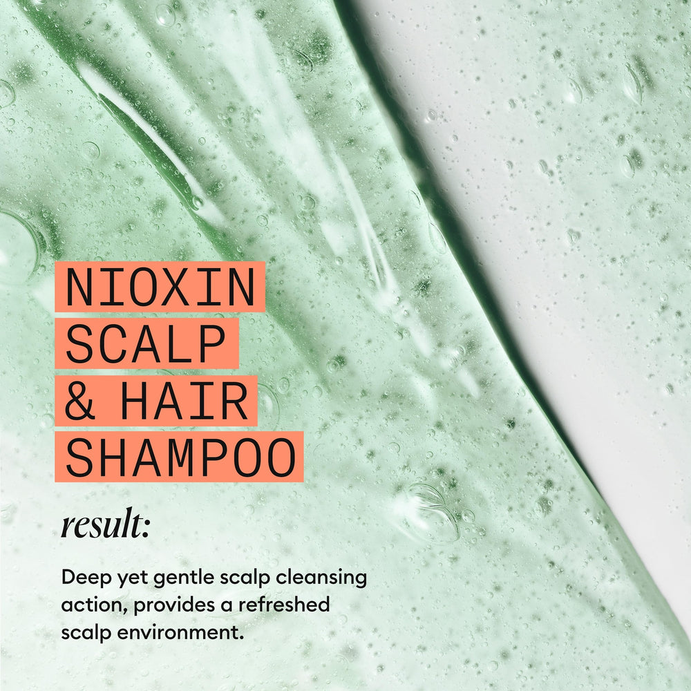 NIOXIN label ingredients focus listing key technologies that support scalp health