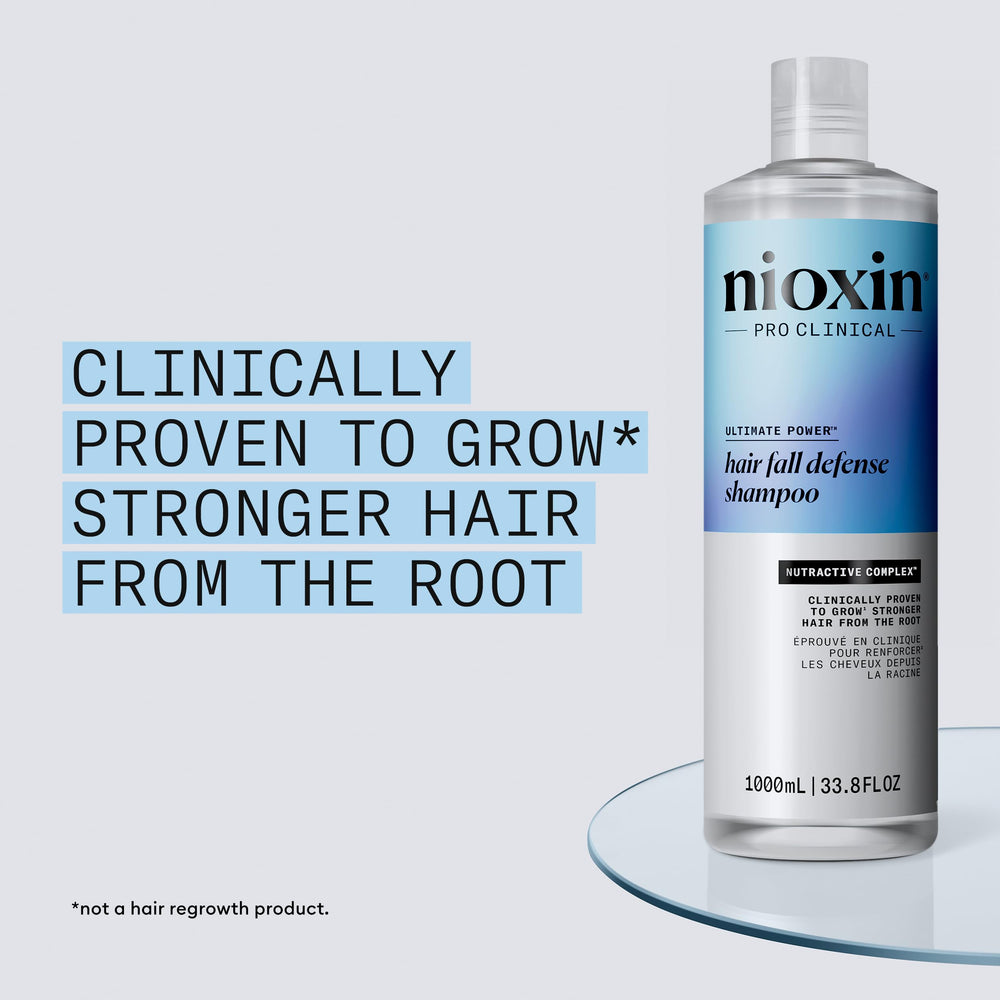 NIOXIN rich lather on wet hair cleansing buildup and impurities
