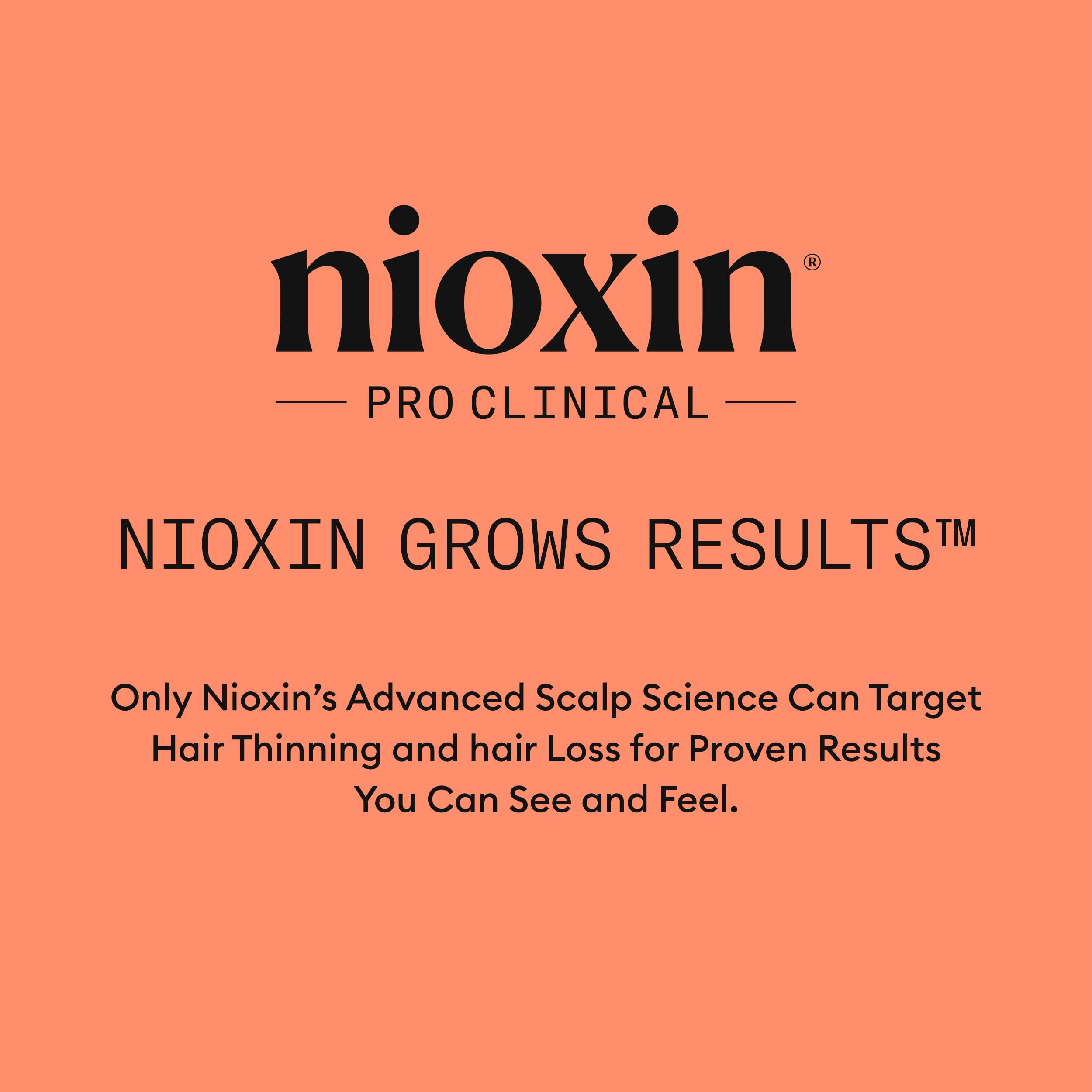 Nioxin lifestyle model with colored hair showing improved vibrancy and thickness