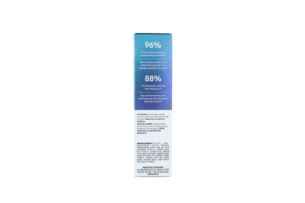 Nioxin bottle on bathroom shelf staged for nightly routine integration benefit