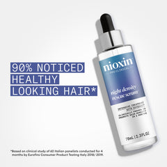 Nioxin pump nozzle dispensing serum for precise scalp application benefit